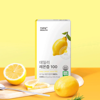 팁스헬시 데일리 유기농 레몬즙 레몬수 스틱 레몬 착즙액, 20g