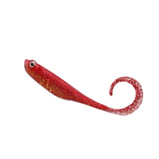 원낚시 버클리 파워베이트 저크쉐드 테일 4.5인치 광어 다운샷웜 소프트베이트 AKA 아카킨레드, 1개