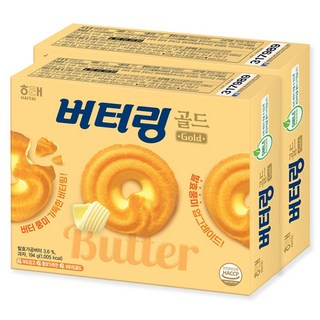 해태 버터링 골드 추억의 버터 쿠키! 2개번들 388g