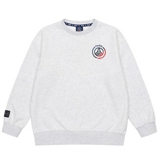에스핏 겨울 이월 초등 남아 아동 주니어 캐주얼 PSG (파리스생제르망) 심플 크레스트 타이포 그래픽 라운드넥 특양면 기모 맨투맨 SJY711MKRT70-동아수성