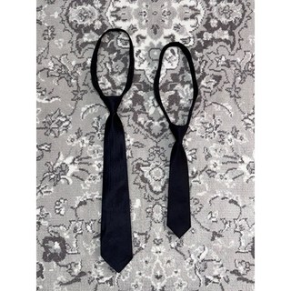 Tasteful_tw 拉鍊式全素面打結免打領帶 - 學院正裝韓系穿搭, 1個