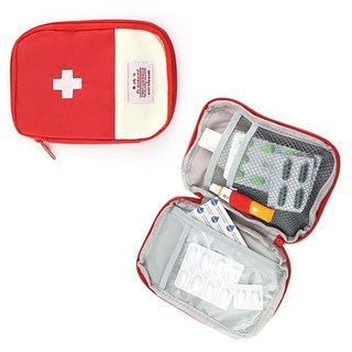 응급키트 여행용약케이스 가정 비상약 휴대용 파우치 대형 응급처치 구급세트 처치세트 비상, 레드, 본상품