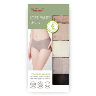 트라이엄프 성인용 여성용 쾌적한 미디팬티세트 QW17