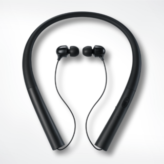 삼성 엘지 호환 넥밴드 목걸이형 블루투스 이어폰, 그레이
