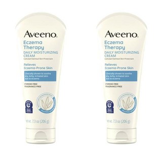 Aveeno 아비노 엑제마 테라피 수딩 바디크림 206g 2팩, 2개