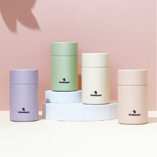 스텐 텀블러 미니 보온병 트래블 머그 텀블러 선물 기념품, 파스텔퍼플, 1개