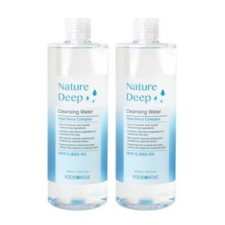 팜스테이 푸드어홀릭 네이처 딥클렌징 워터 500ml 2개, 팜스테이 푸드어홀릭 네이처 딥클렌징 워터 500ml 2