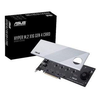 ASUS 4대 PCIE 4.0 M.2 드라이브 지원 확장 카드 HYPER M.2 X16 GEN 4 Card, 1개