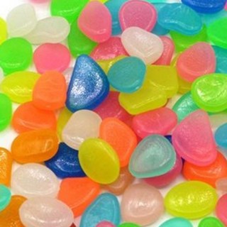 야광 자갈돌 수조장식, 상페참조, 100개, 흰색