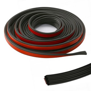 자동차 풍화 제거용 리브 고무 스트립 2인치 25피트 RV 창문 보트 해치 차고 문용 직사각형 씰용 3M 4011 아크릴 테이프가 있는 접착 EPDM 개스킷, 1개