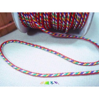 綺綺愛編織 五色線 串珠線 珠寶線 (整捆) 編織繩, 1個