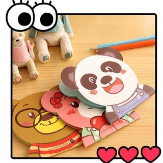 可愛卡通臉譜記事本 小熊熊筆記本 創意文具 兒童小禮物 學生獎品, 1個, 隨機1本(商品滿78元出貨)