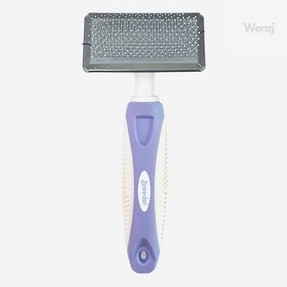 DOFM 브리더 슬리커 브러쉬 L 퍼플 애견용빗 애견슬리커