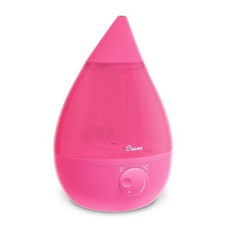 Crane Drop Ultrasonic Cool Mist Humidifier 1 Gallon Teardrop with Auto Shutoff for Baby Nursery, 핑크