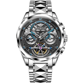 스위스 브랜드 OUPINKE 남성 명품시계 남성용 기계시계 방수 남성시계