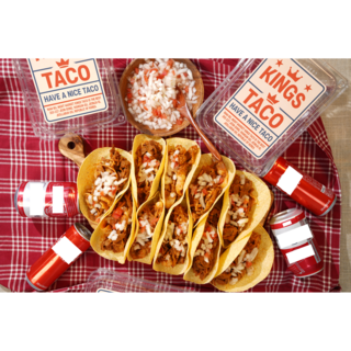 쩡타코 멕시칸 타코 파티팩 밀키트 세트 또띠아 + 소스 포함 90초 완조리 간편식 / 냉동 완제품 / 전자레인지 간편조리 / 전주야시장 인기메뉴, 3개, 900g