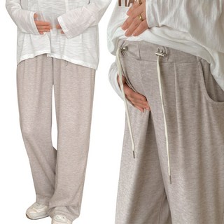 수엠W 임부복 데일리 홈웨어 밴딩 팬츠 루즈핏 편한 임산부 바지 B051 맘플팬츠