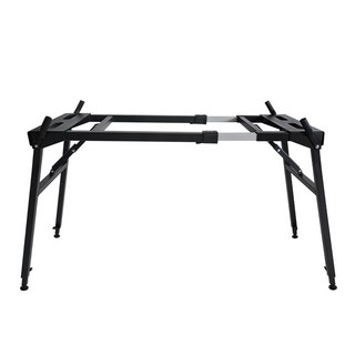 디에스뮤직 확장 데스크형 사각 스탠드 디지털피아노 받침대, 1개, 블랙