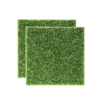 上萬好評 密實柔軟 無味好清潔 仿真草皮 裝飾草皮 人工草皮 假草 人造草皮 園藝草皮 綠色草皮 模型草皮, 15x15cm, 1件