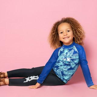 나인에프엑스 아동용 트로피칼포레스트 래쉬가드 상하의 세트