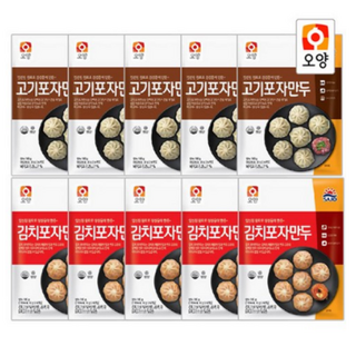 사조오양 포자만두 180gx10봉(고기5봉+김치5봉), 10개, 180g