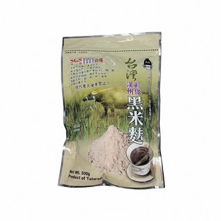 黑米豪 彰化溪州 非改良品種黑米 高花青素黑糙米米粒 無添加, 1個, 黑米麩500g/包2026.07.16, 500g