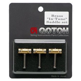 Gotoh 日本製 In Tune Brass Saddle 八度補償 黃銅 傳統 Telecaster 吉他弦鞍, 1個