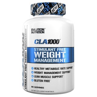 EVLUTIONNUTRITION CLA體重管理軟膠囊 1000mg, 90顆, 1罐