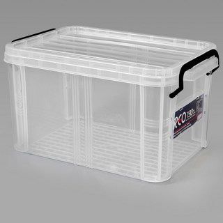 지오리빙 레오박스 다용도정리함 리빙박스 수납 공간 정리함, 투명, 1개