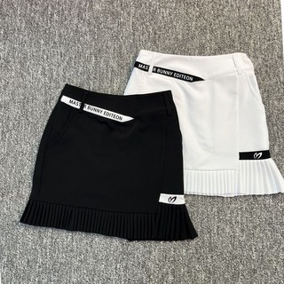臺灣出貨 高爾夫短裙夏季女裝百褶裙防走光撞色顯瘦彈力速干百搭運動球裙子