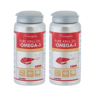 Isbjorn 挪威北極熊 南極磷蝦油 Omega-3 膠囊 120顆/瓶, 1套, 240顆