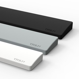 제닉스 타이탄 실리콘 팜레스트 키보드 손목받침대, 화이트풀키, 1개