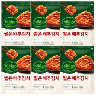 비비고 썰은배추김치, 400g, 6개