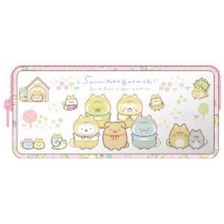 Sumikko Gurashi 角落小夥伴 筆袋 恐龍 貓咪 企鵝 防潑水 化妝包 大容量收納包, 粉色, 1個