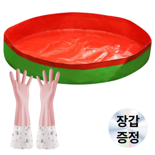 파밍굿즈 김장매트 국산 무봉제 다용도 배추 절임용 매트 고무장갑 세트, 1개