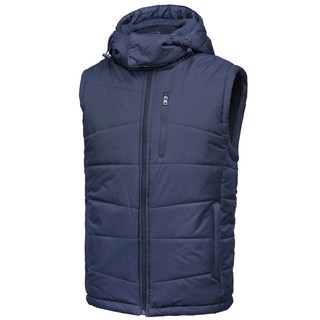 [이지바이] 남성 플리스 후드 하이넥 패딩조끼 후드 탈부착 점퍼 조끼