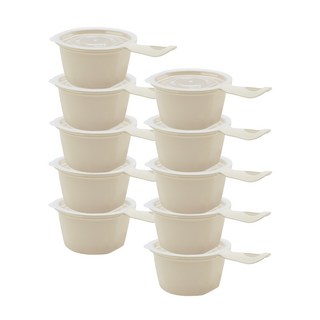 [생활엔] 손잡이 햇밥 용기 275ml, 10개, 아이보리