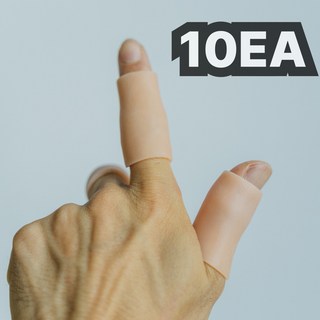 이츠오 손가락 마디 보호 오픈형 실리콘 밴드, 10개, 스킨