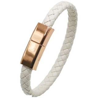 C&C 編織手環充電線, 黑色, 1個, 22.5cm