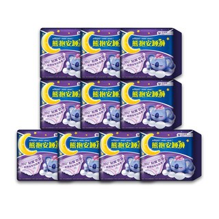 好自在 原廠公司貨 熊抱安睡褲/夜用衛生棉, 中等的, 4片, 10套