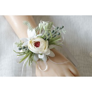 結婚胸花 多款設計可選 為您的婚禮增添亮點, 款式一 8號手腕花, 1個