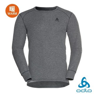 TheNorthFace雙和專賣店 瑞士ODLO 男 ECO 銀離子保暖型圓領上衣，保暖舒適，適合戶外運動