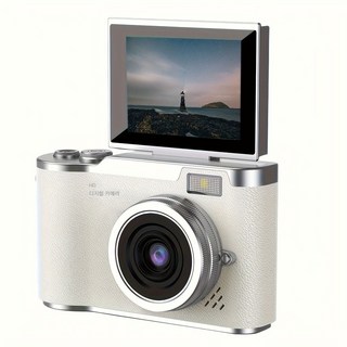 4K 미니 학생용 디지털 카메라 캠코더, 하얀색