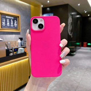 純色半包磨砂殼適用iPhone17promax防摔手機殼果粉12pro軟保護套