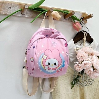 兒童卡通卡皮巴拉新款雙肩包旅遊背包可愛女孩幼兒園外出書包輕便, 迷你美樂蒂（高21寬18）