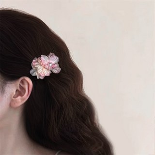 미즈코스 꽃잎 집게핀 머리핀 포인트핀 디자인 헤어핀 머리삔 옆머리