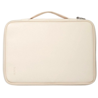 앤키르 노트북 파우치 가방 케이스 15.6인치 14인치 13인치 남성 여성, 베이지, 1개