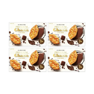 롯데웰푸드 가나 프리미엄 쇼콜라 립파이 초코 132g 4개