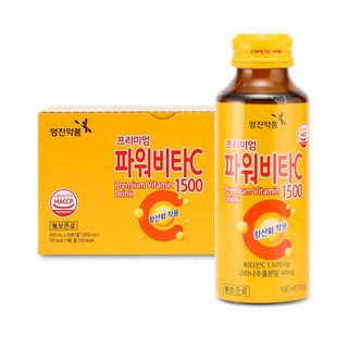 영진약품 프리미엄 파워비타C 1500 비타민C 음료 데일리 활력, 10개, 100ml