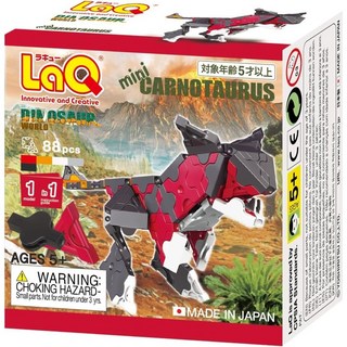 다이너소 월드 시리즈 요시리츠 라큐 정사각형 삼각형 블럭 창의력 향샹 STEM 교육, 1개, 미니 카르노 타우루스